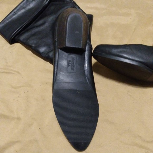 DEXTER vintage black boots, 7  1/2 - Picture 3 of 8